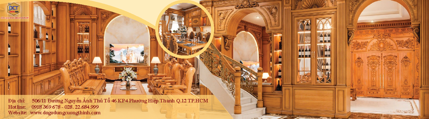 Nội thất thiết kế cổ điển gỗ gõ đỏ