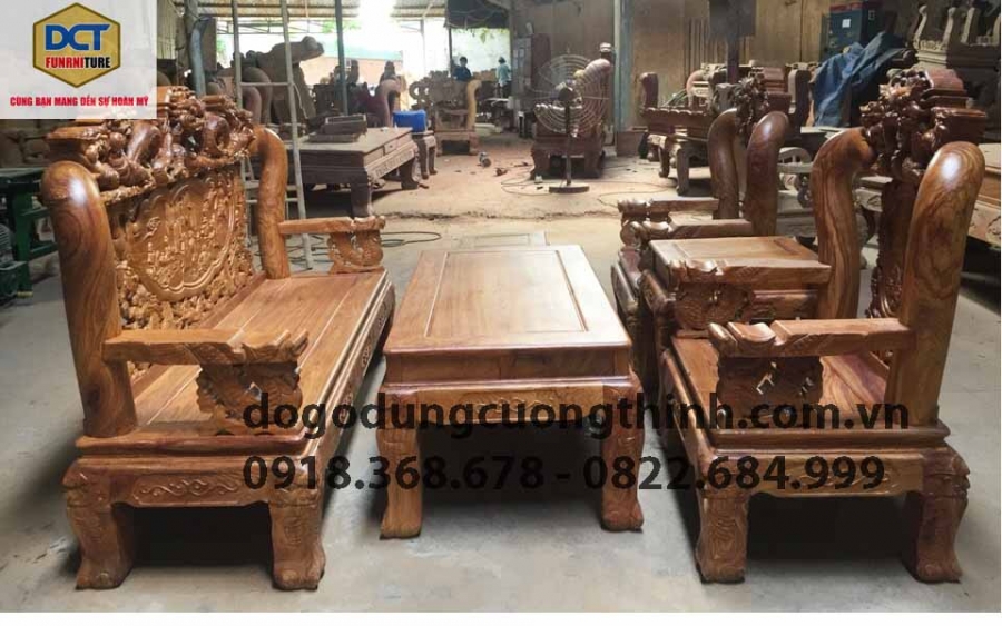 salon gỗ huong