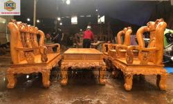 bộ salon phòng khách gỗ gõ đỏ