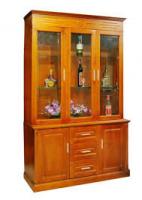 Tủ rượu gỗ gõ đỏ 1m8 x 2m17