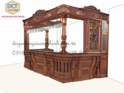 tu bep ket hop quay bar