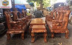 BỘ BÀN GHẾ CẨM LAI TAY 12 CHẠM NGHÊ PD115CM