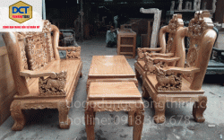 salon gõ đỏ chạm Rồng