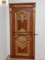 Bộ cửa phòng cổ điển dát vàng đẹp